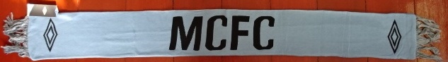 ผ้าพันคอ ฟุตบอล สโมสรแมนเชสเตอร์ ซิตีิ - MCFC STRIPES ใหม่ / MANCHESTER CITY Football Club Scarf - MCFC STRIPES NEW