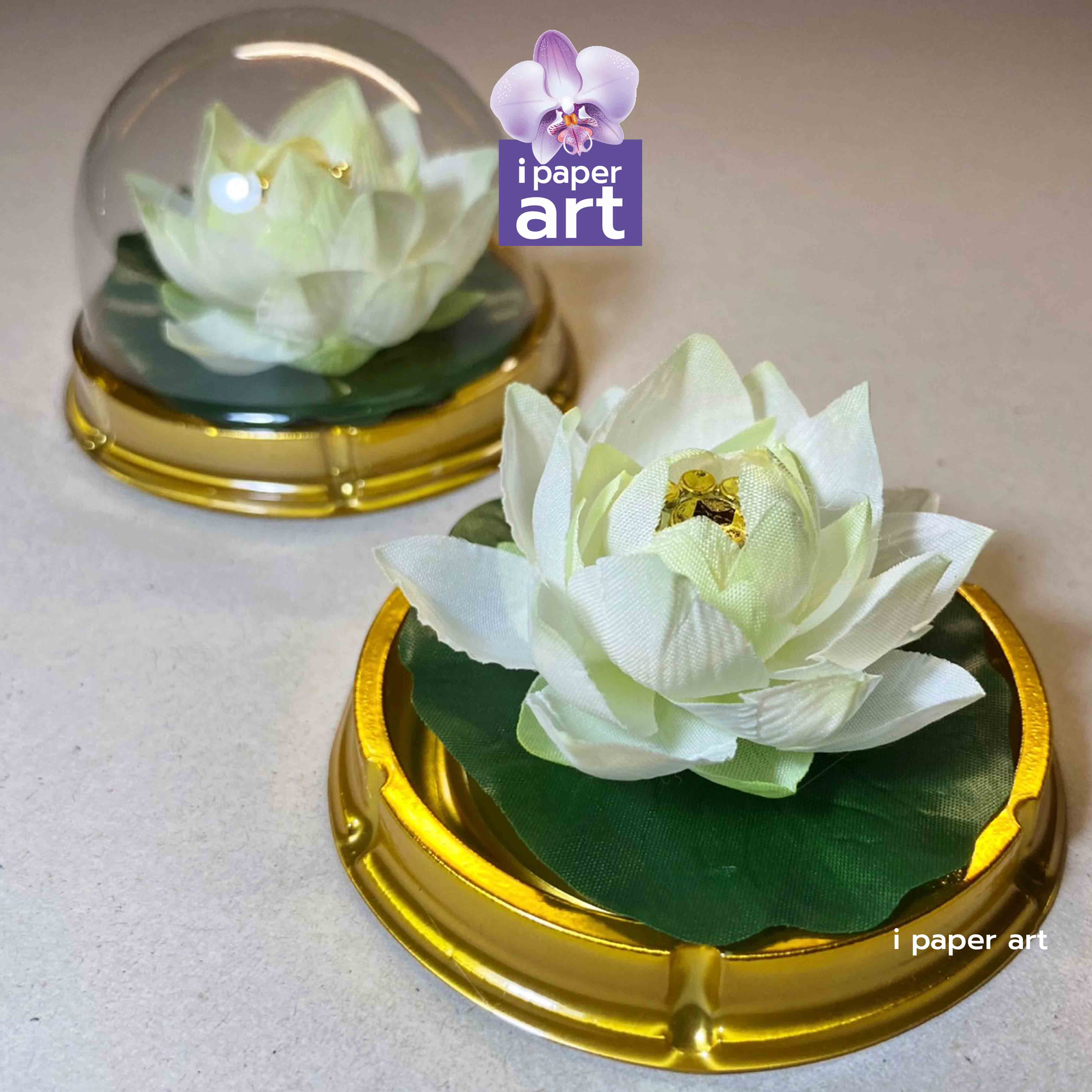 ดอกไม้จัดหิ้งพระ โดมจิ๋วเปิดได้ | ไหว้พระ และเทพทุกพระองค์ เหมาะจัดหิ้งเล็ก