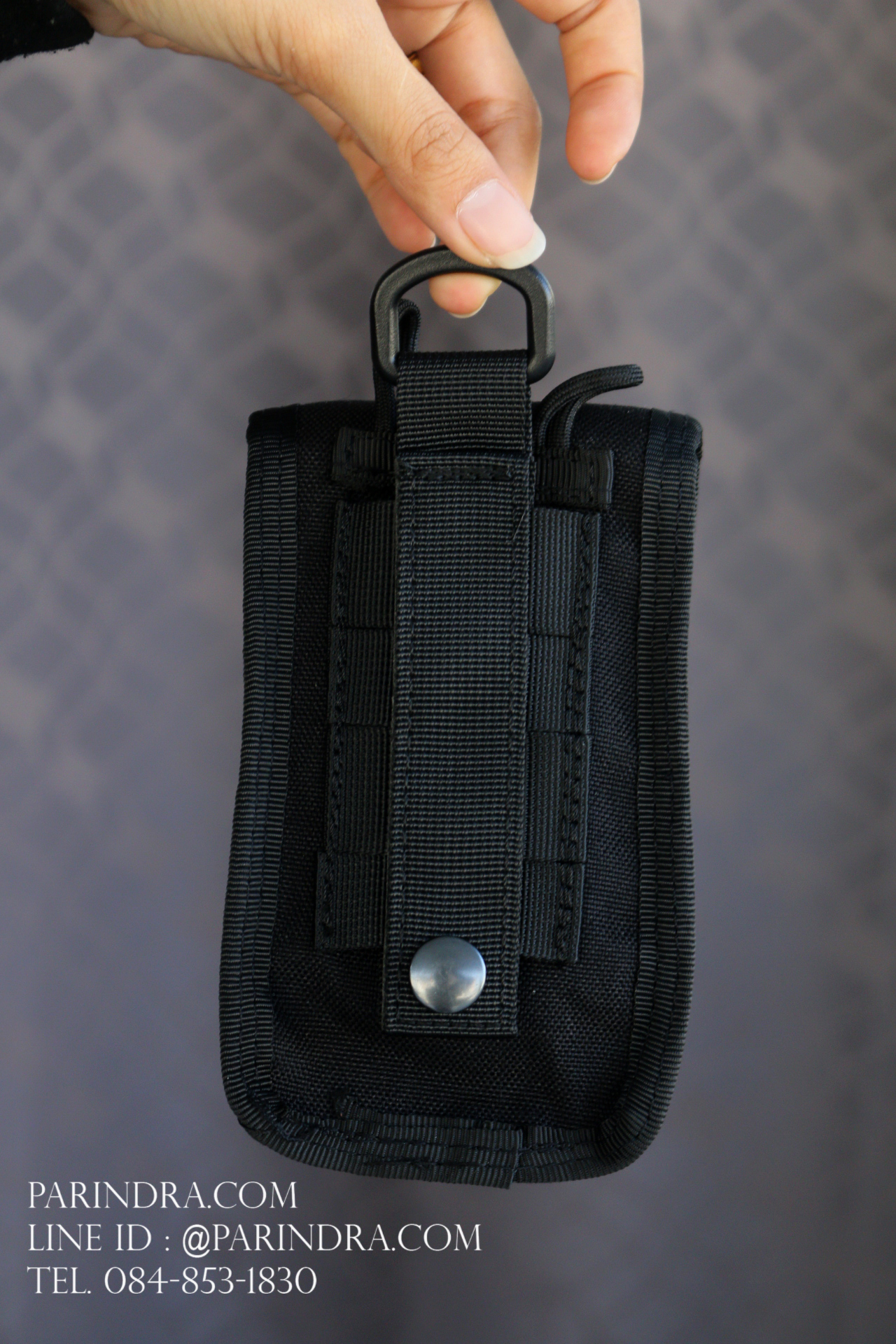 กระเป๋าคาดเอว ผ้าไนลอน B09 สีดำ