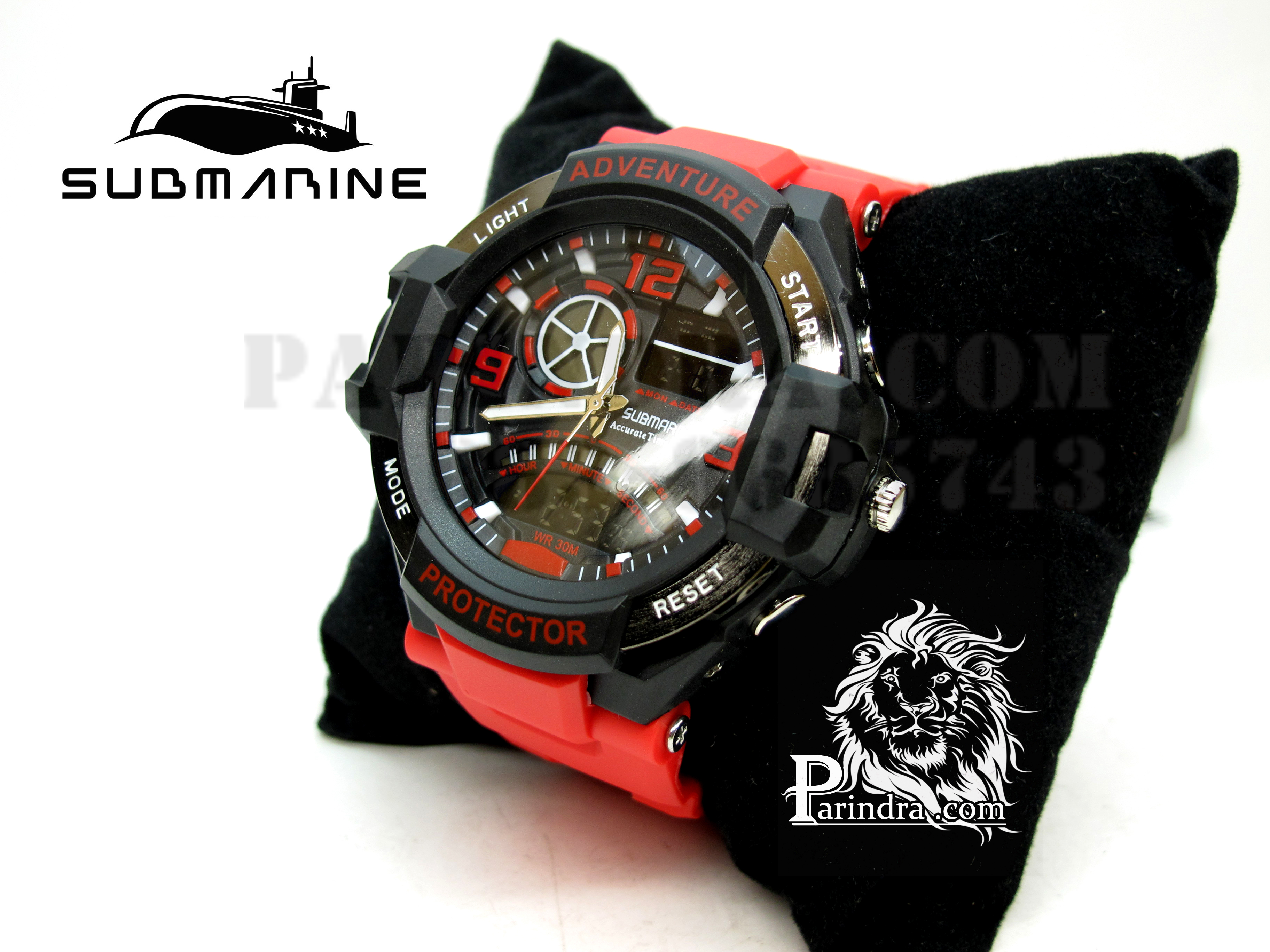 นาฬิกา US submarine Adventure Protector รุ่น TP3156M สีแดง(พื้นดำ)