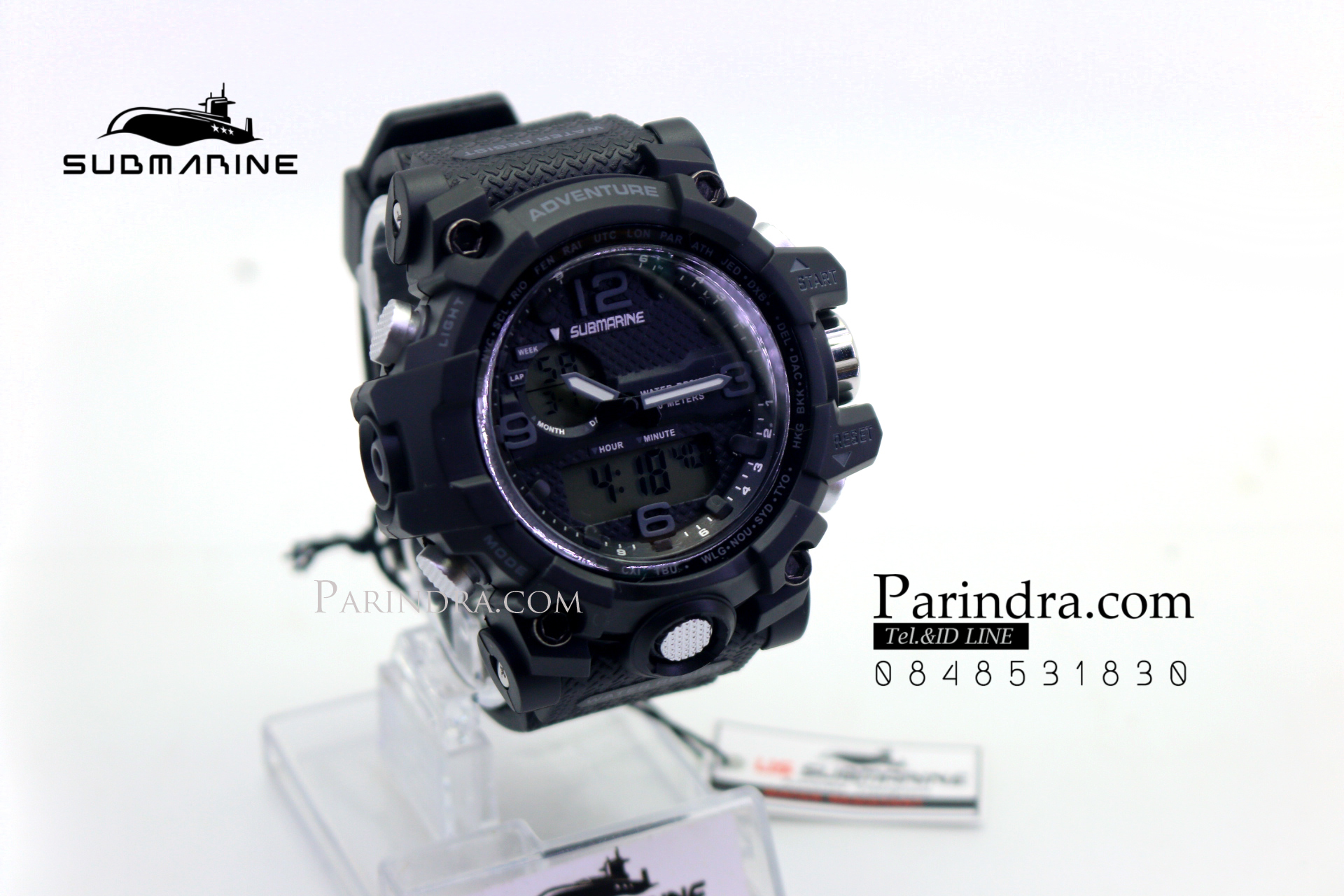 นาฬิกา US submarine TP3190M สีดำล้วน จอเทา