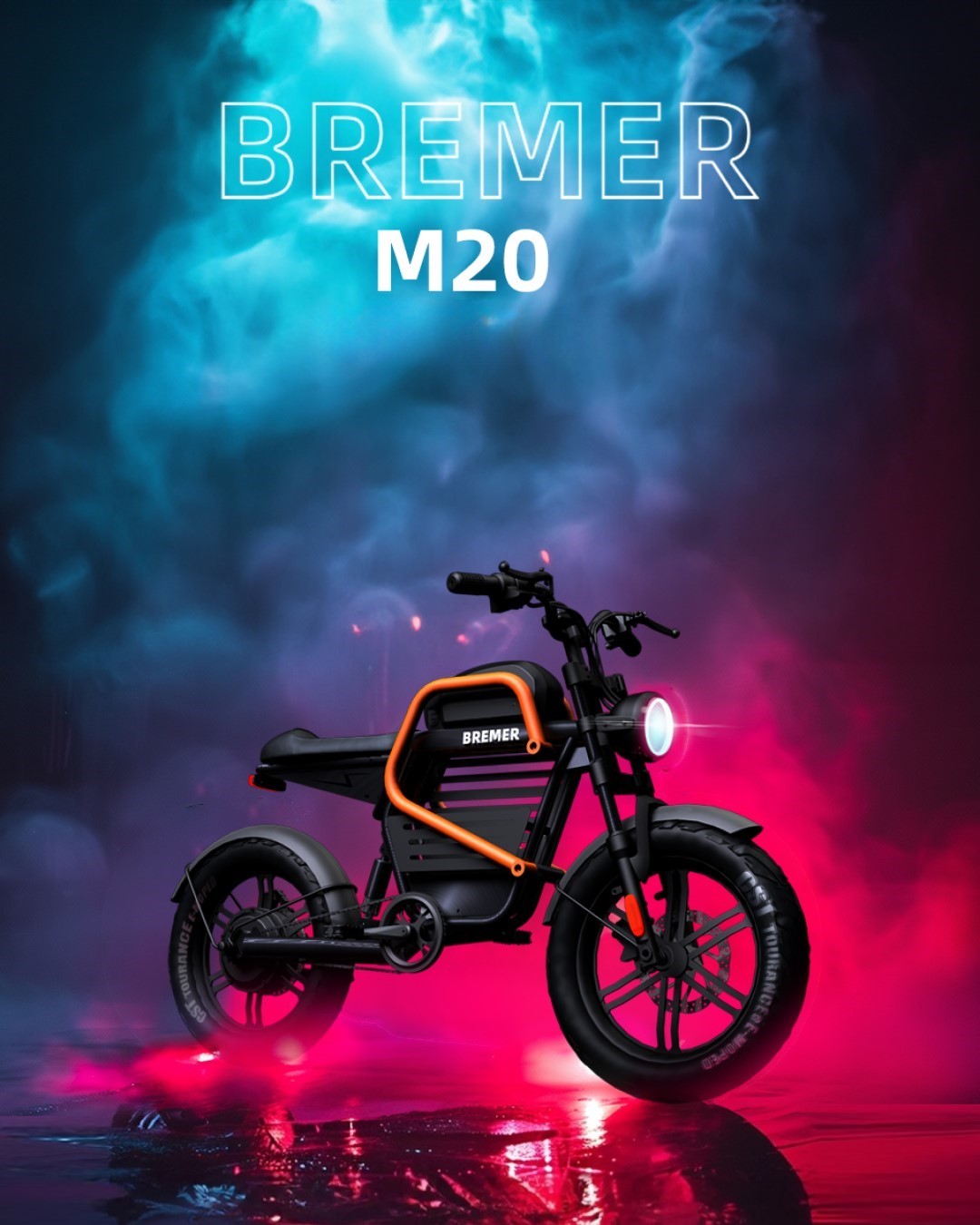 Bremer M20 จักรยานไฟฟ้า 2025 | รุ่นเรโทร 48V 400W | แบตฯ 18.2A วิ่งได้ 140 กม.