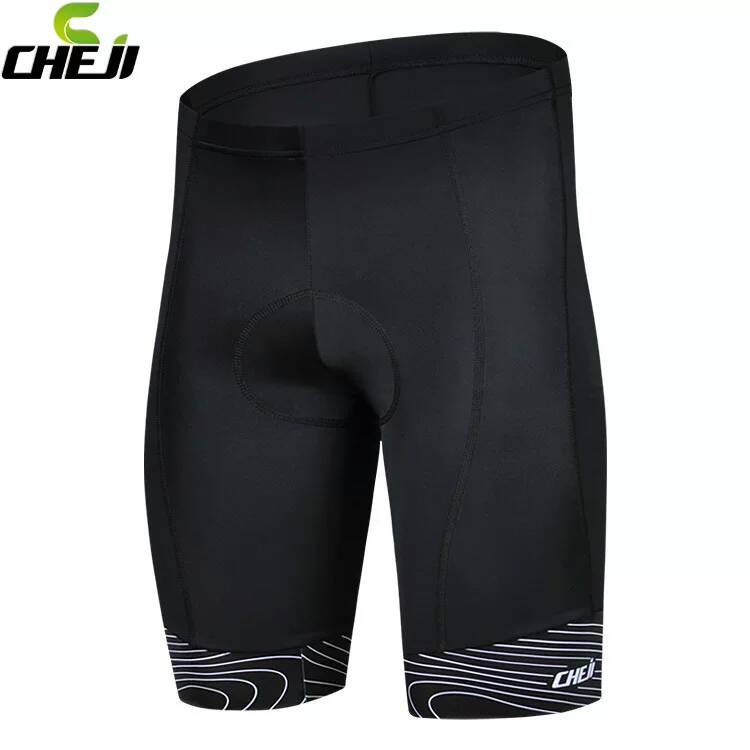 กางเกงปั่นจักรยาน CHEJI Cycling shorts ขาสั้น, เป้าเจล COOLMAX (เกาหลี),CJ-CT-2185-2 สวมใส่สบาย ทนทาน