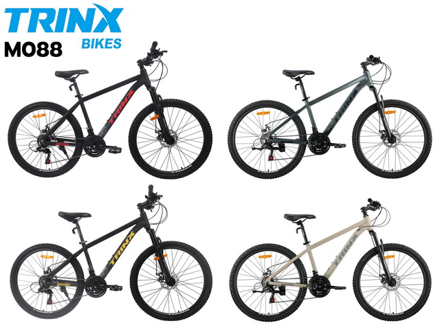 จักรยานเสือภูเขา TRINX รุ่น M088 เฟรมอลู วงล้อ 26 นิ้ว เกียร์ 21 สปีด โช้คหน้า TRINX NEW2024
