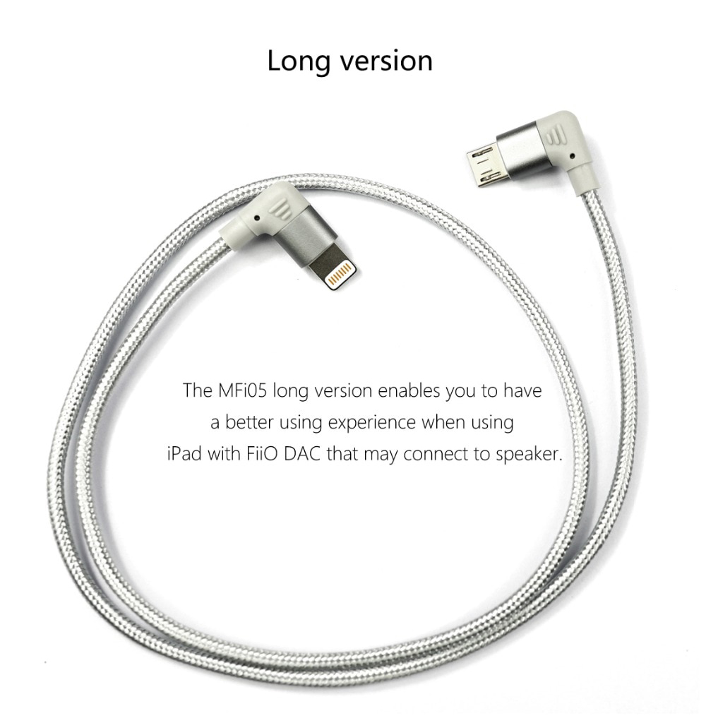 ขาย DD MFi05 สายแปลง Micro USB เป็น Lightning สำหรับ FiiO Q1ii , FiiO Q5