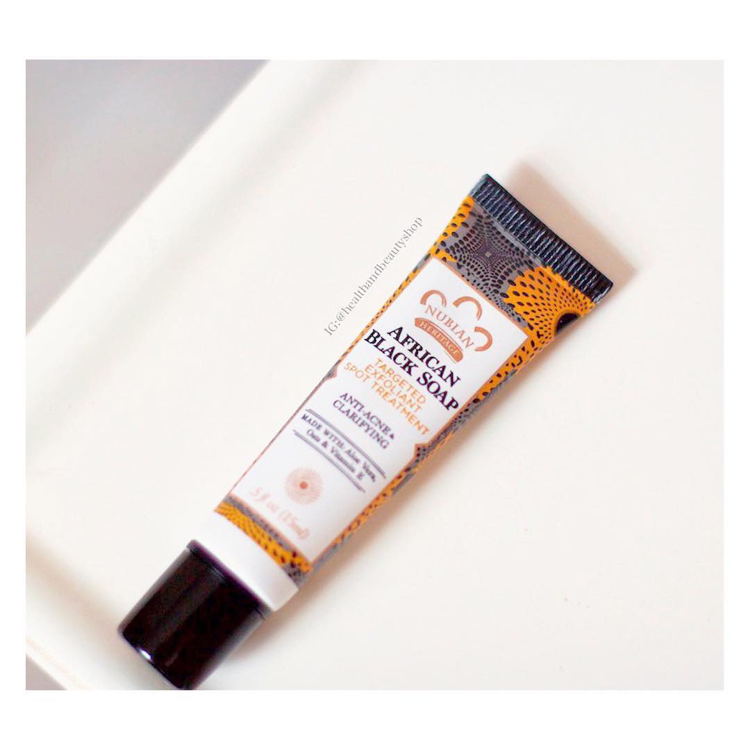# แต้มสิว # Nubian Heritage - African Black Soap Targeted Exfoliant Spot Treatment Anti Acne
