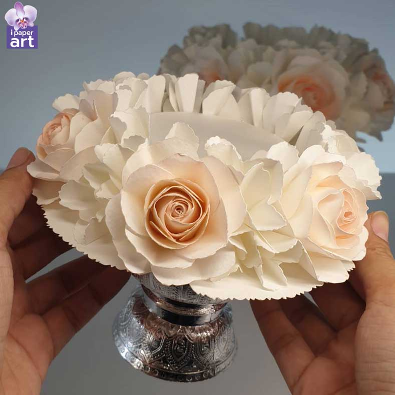 พานเด็ก พานเชิญ สินค้าไทย งานปราณีต | พานวางของบูชา | พานดอกไม้ | พานแหวนหมั้น ขนาด 15 เซนติเมตร