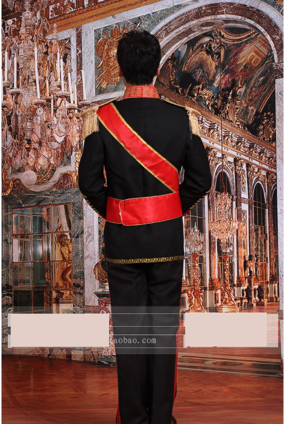 Pre-order ชุดสูทชาย สไตล์ยุโรป Court Marshal แนวทหารยุโรป สีขาว