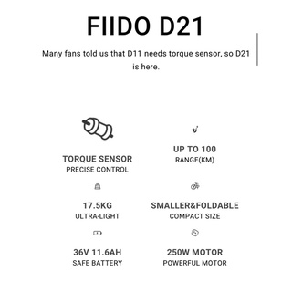 FIIDO D21 FOLDING SPORT ELECTRIC BIKE
