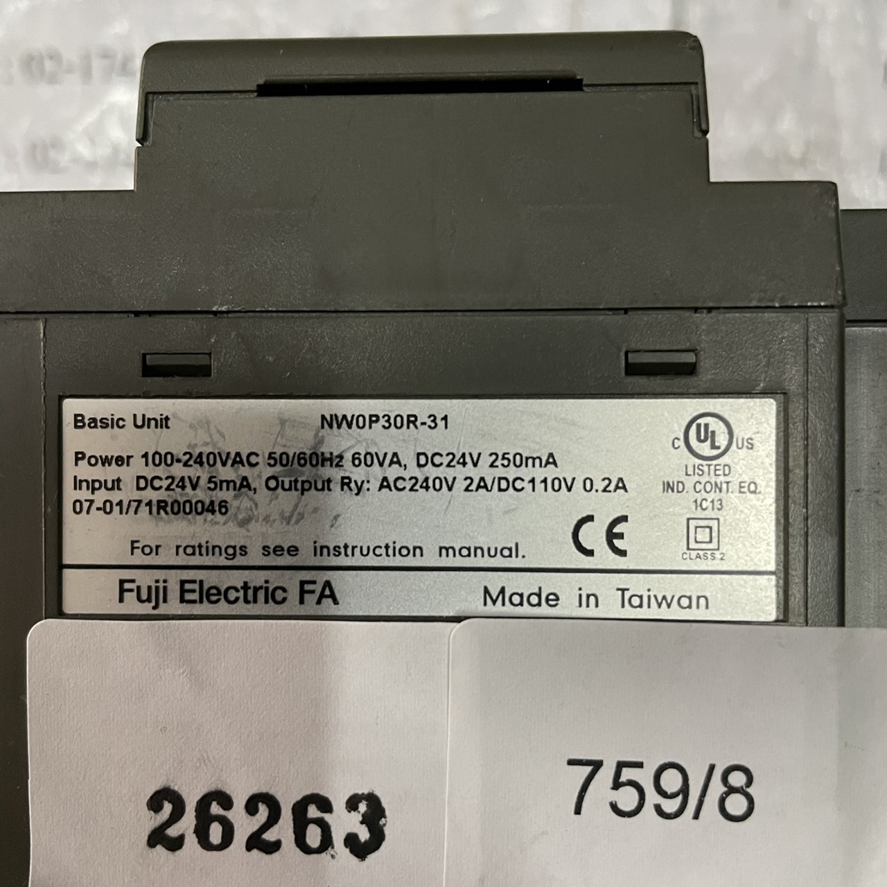 NW0P30R-31 PLC " FUJI "