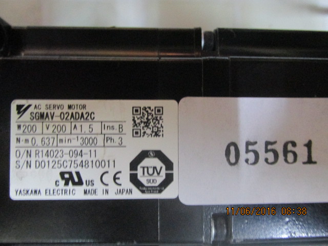 SGMAV-02ADA2C SERVO MOTOR " YASKAWA "