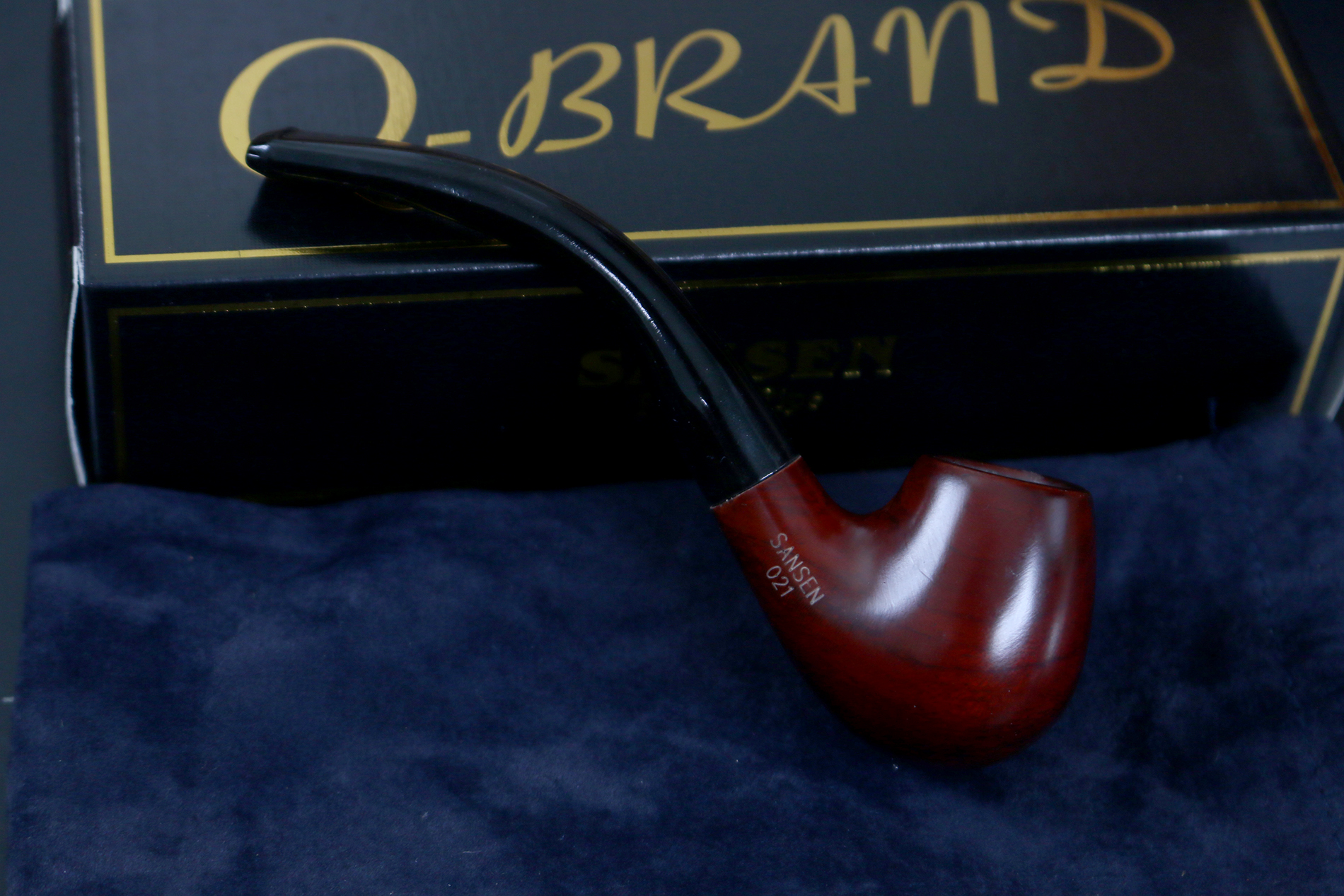 ไปป์ Q Brand Pipe ไม้แท้ ทรงสวย #Sansen 021