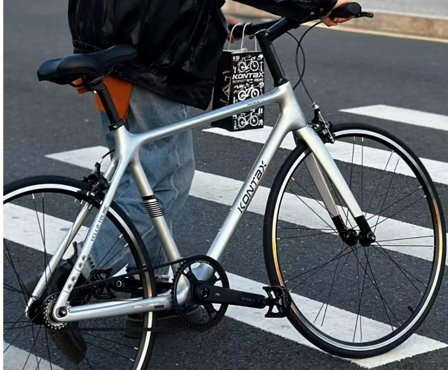 KONTAX CITYRIDE Ultra-Probe City Commuter Bike | Carbon Fiber, Belt Drive, Retro Design