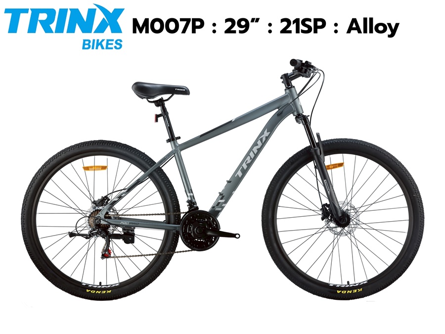 จักรยานเสือภูเขา TRINX รุ่น M007P PRO เฟรมอลูมิเนียมซ่อนสาย เกียร์ Shimano 3x7 สปีด ล้อ29 นิ้ว เบรคน้ำมัน NEW 2025