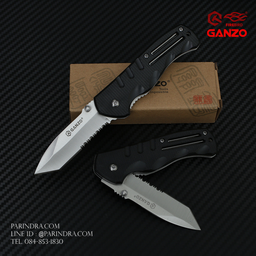 มีดพับ Ganzo กานโซ่ รุ่น Ganzo G613 ด้ามสีดำ ของแท้ 100%