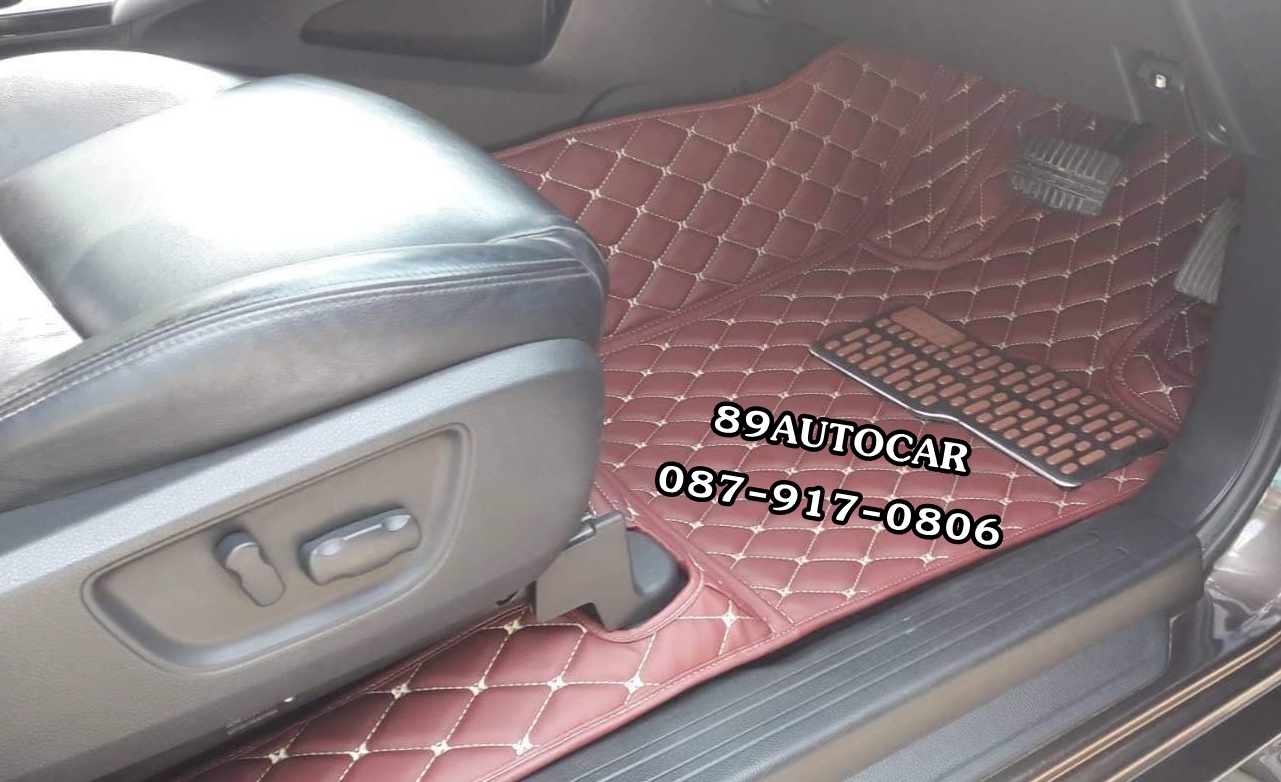 พรม6D ปูพื้นรถยนต์ Mitsubishi Pajerosport 2016-2022 เข้ารูป เต็มคัน
