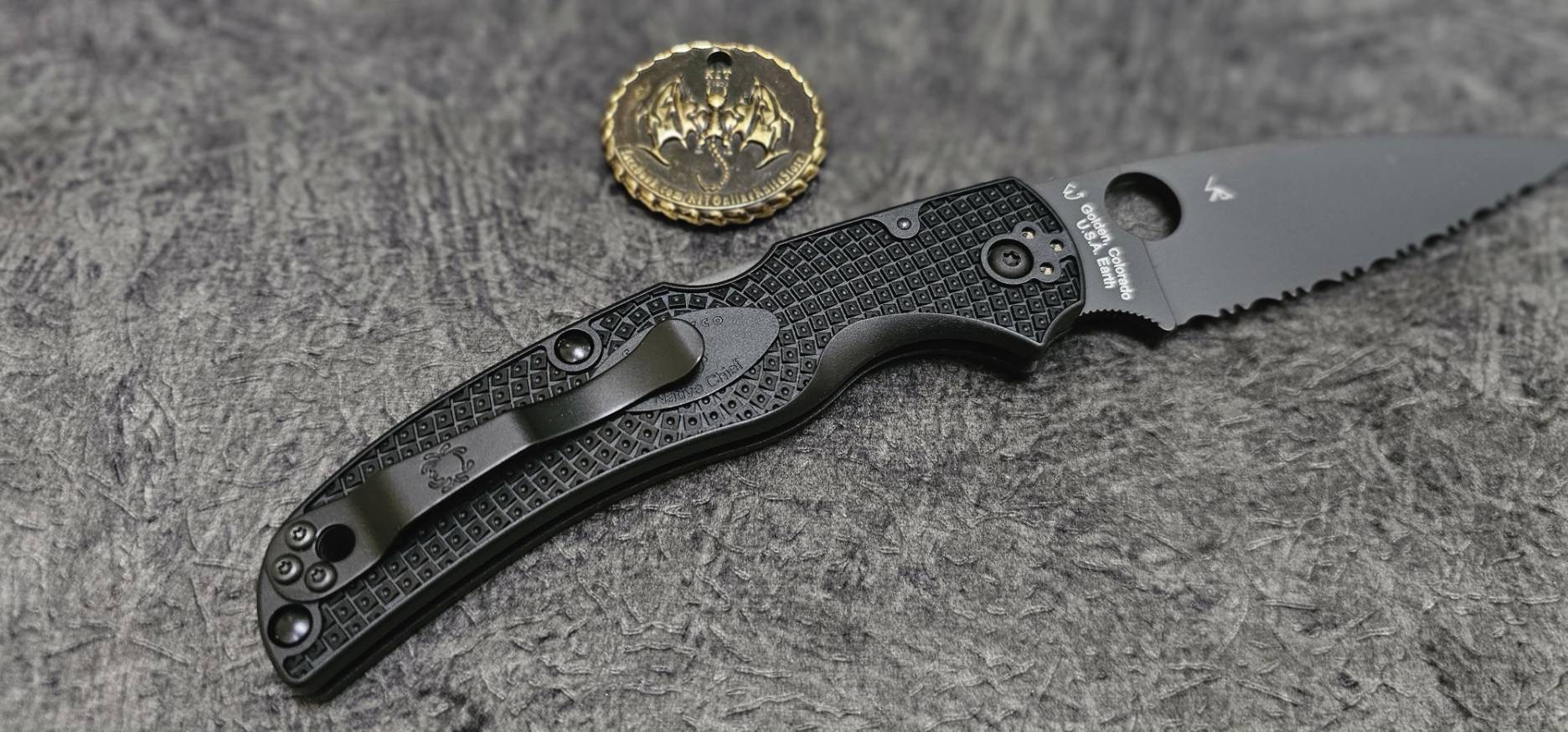 Spyderco Native Chief Lightweight Black FRN Full Ser