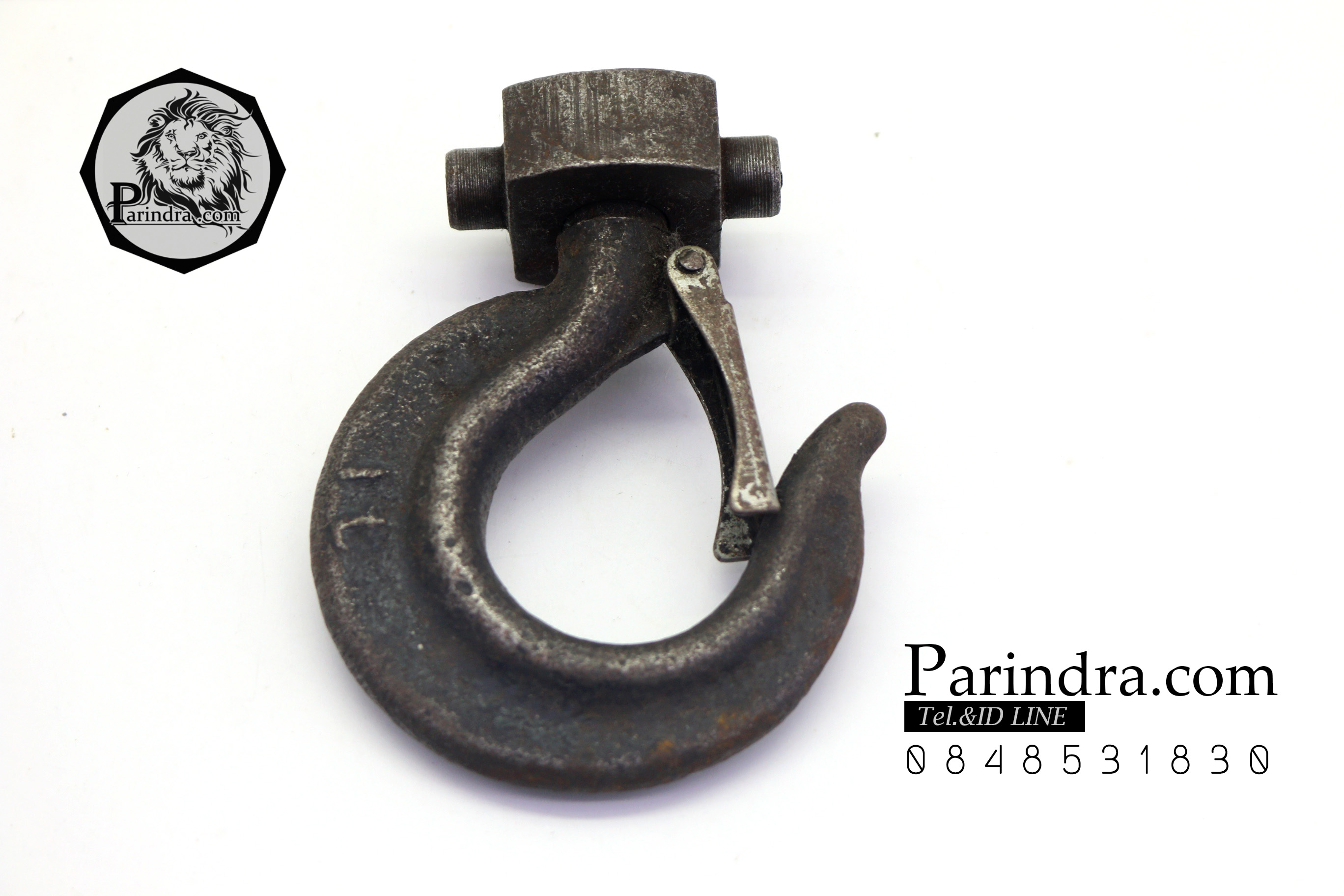 ตะขอเหล็กเกี่ยวของ ของเก่า ตะขอสปริงสีเดิมๆ