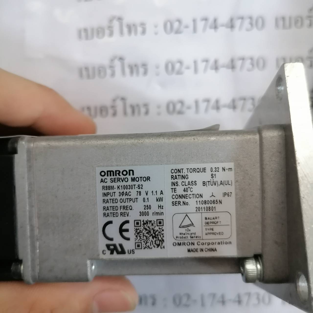 R88M-K10030T-S2 SERVO MOTOR " OMRON "