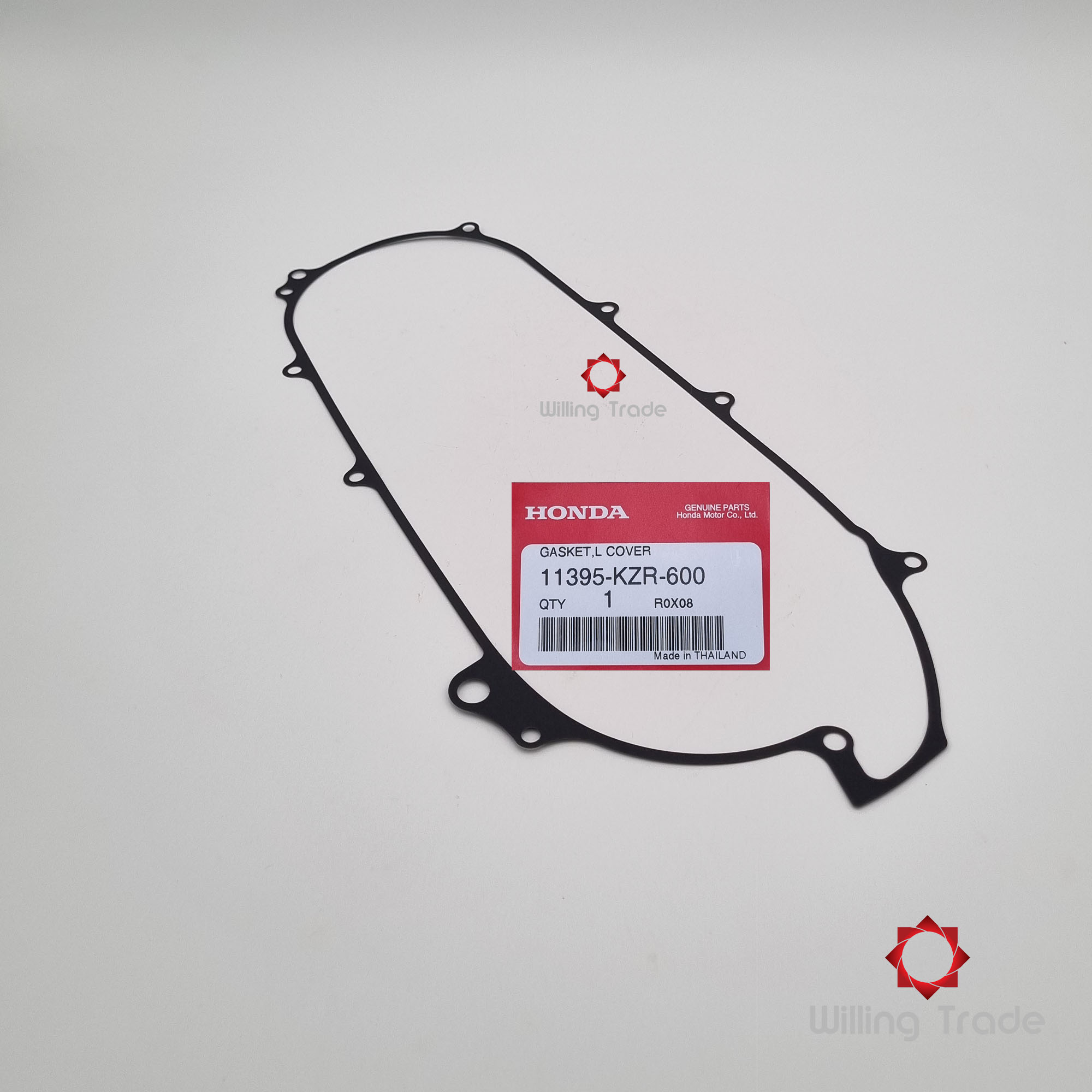 ประเก็นฝาครอบเครื่อง (WY018) HONDA: (11395-KZR-600) CLICK 125I (รุ่น 1)... แพ๊คละ 1 ชิ้น... [แท้ศูนย์ 100%] ...กลุ่มอะไหล่ฝาครอบเครื่องด้านซ้าย ... GASKET, L. COVER