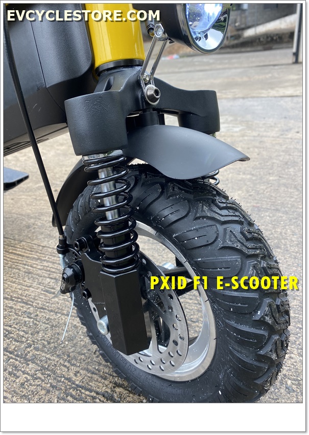 สกู๊ตเตอร์ไฟฟ้า PXID F1 ELECTRIC SCOOTER โช๊คหน้า+หลัง มอเตอร์ 500 วัตต์ ความเร็วสูงสุด 45กม./ชม, 10Ah 48V (30กม.) เดินทางได้ 30-40 กม.
