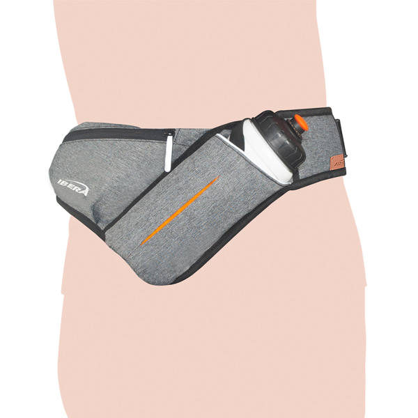 เข็มขัดสำหรับนักปั่น นักวิ่ง นักเดินทางไกล IBERA Sports Belt IB-SF2 ( เทา-เงิน / น้ำเงิน / ดำ )
