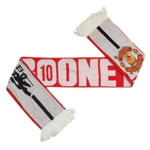 ผ้าพันคอ ฟุตบอล สโมสรแมนเชสเตอร์ ยูไนเต็ด - #10 รูนี่ย์ ใหม่ / MANCHESTER UNITED Football Club Scarf - #10 ROONEY NEW