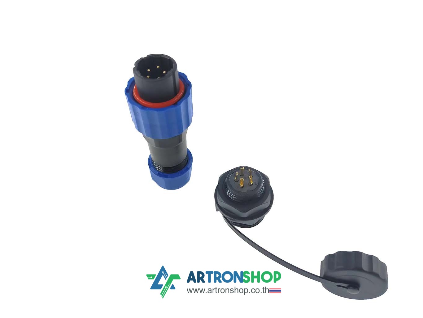 SP16 5-Pin IP68 cable connector คอนเนคเตอร์กันน้ำ 5 พิน