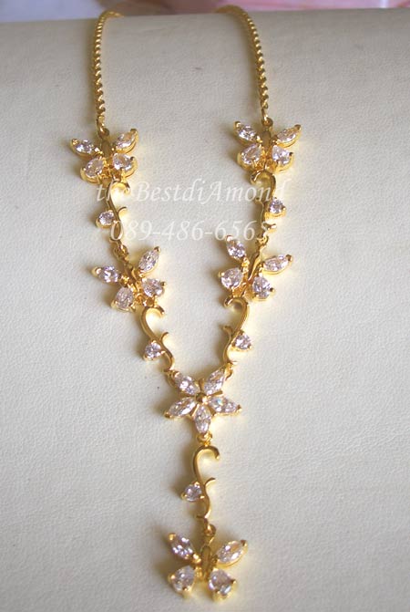 +++สร้อยคอสังวาลย์ เริ่ดหรูอลังการ งานสวยอ่อนช้อยมาก ออกงานได้สบายเลยคะ รหัส BN001+++