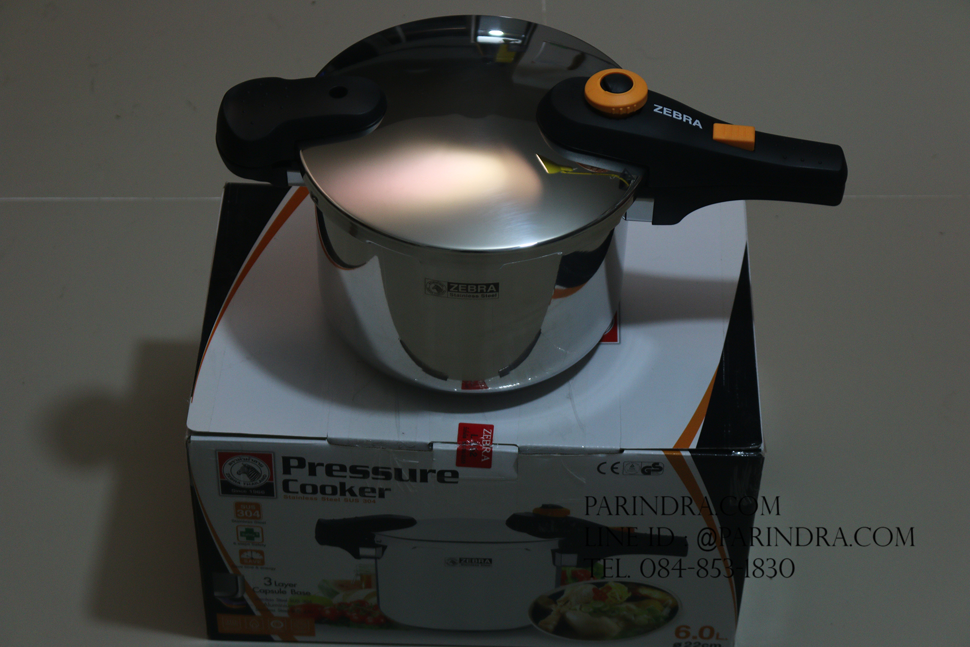 หม้ออัดความดันแสตนเลส ตราหัวม้าลาย HL-6L 22 ซม. เปื่อยเร็วสุดๆ