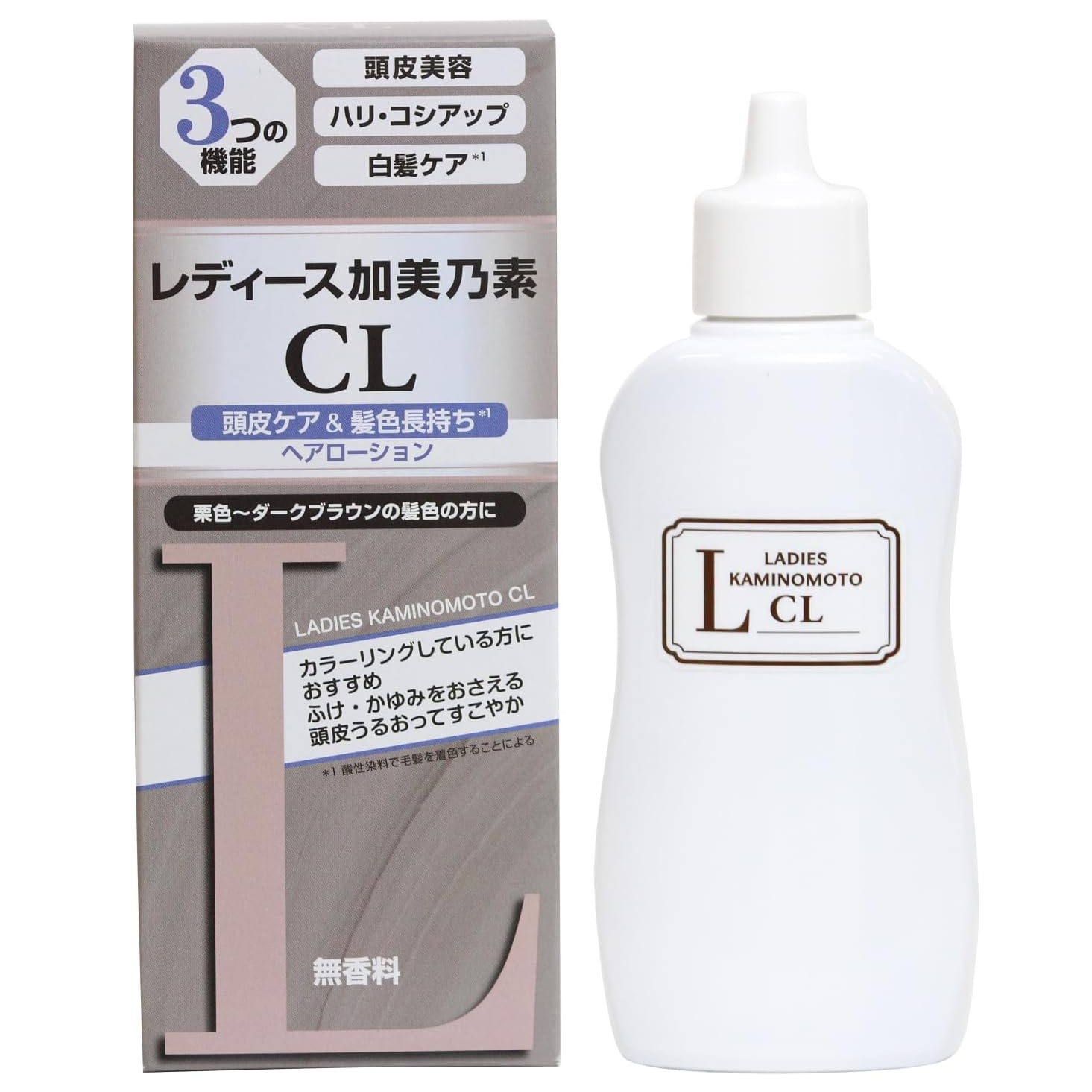โลชั่นบำรุงหนังศีรษะ Ladies Kaminomoto CL ขนาด 150ml (สูตร fragrance free) โลชั่นที่สาวๆวัย40+ ต้องมี
