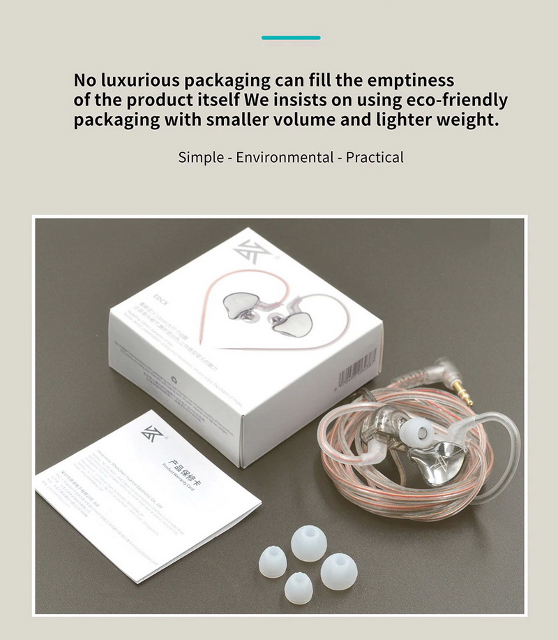 KZ EDCX หูฟัง IEM ไดรเวอร์ Dynamic ประกันศูนย์ไทย