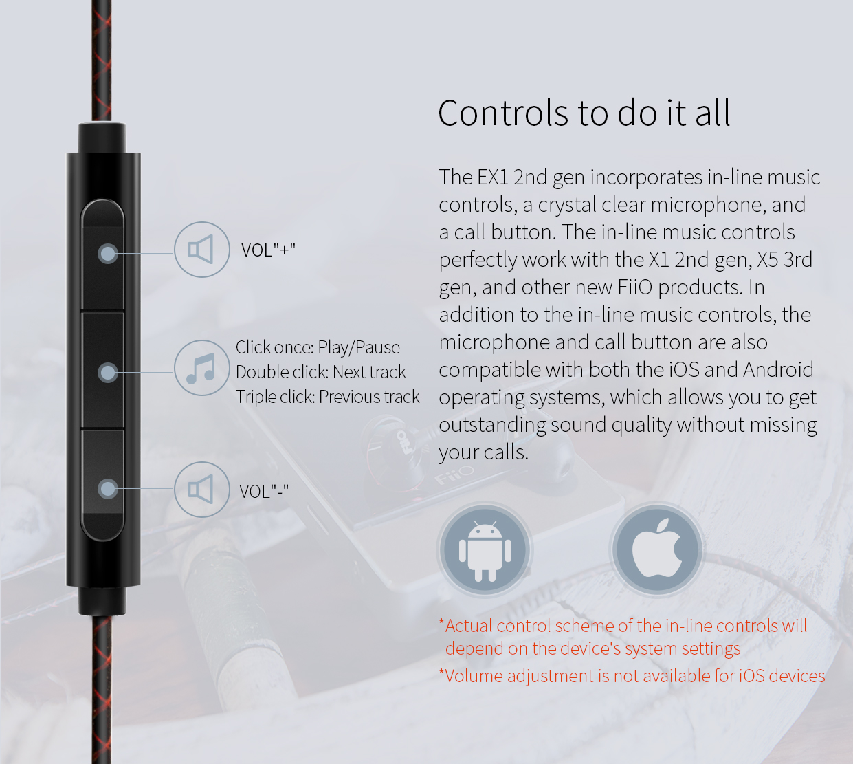 ขาย FiiO EX1ii หูฟัง Titanium Driver รุ่นใหม่ เพิ่มคุณภาพเสียง