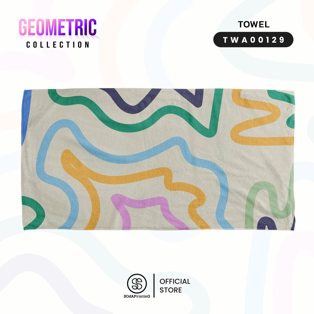 ผ้าเช็ดตัว Geometric Collection รหัส TWA00123-TWA00129 #SOdAtowel #SOdAhome