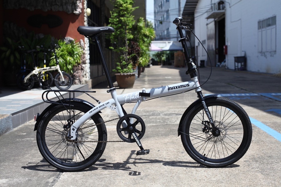 จักรยานพับได้ MAXIMUS รุ่น Frute ล้อ 20" เกียร์ 1 Speed เฟรมเหล็ก ดิสเบรกหน้า - หลัง รับประกันตัวเฟรม 3 ปี
