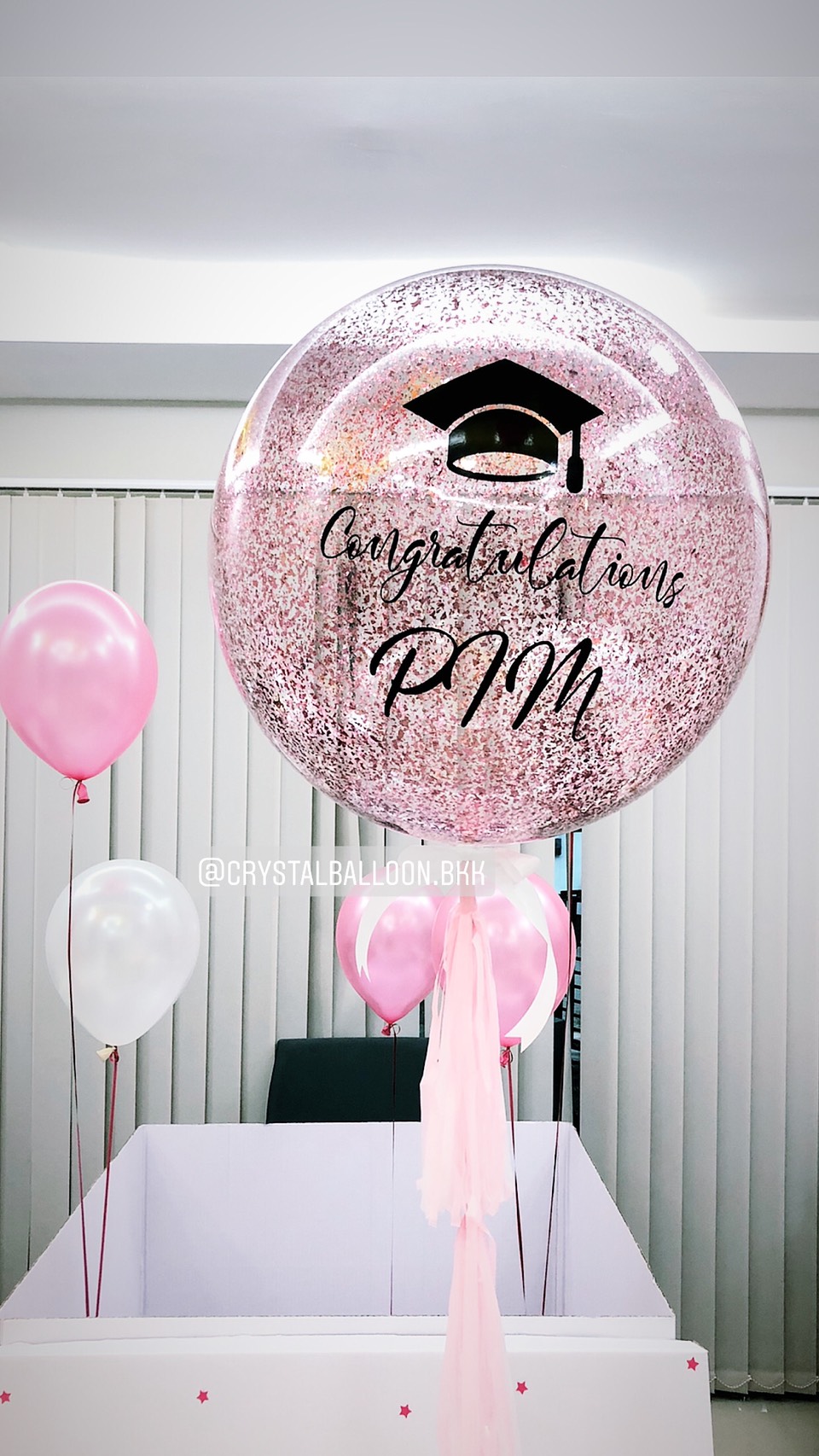 ลูกโป่ง แสดงความยินดี,รับปริญญา Bubble ขนาด 36" พร้อมตกแต่ง (ราคายังไม่รวมกล่อง/ลูกโป่ง)
