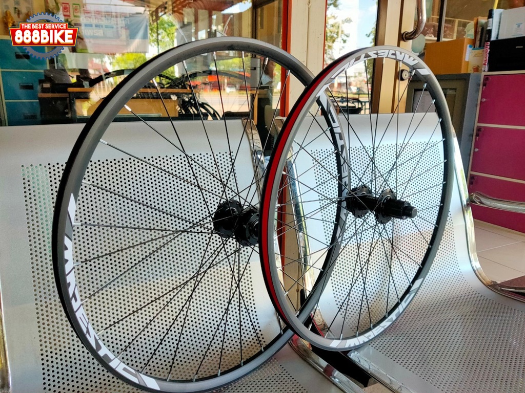 ชุดล้อเสือภูเขา TRINX ล้อดิสเบรค ชุดล้อจักรยานเสือภูเขา ดุมสวม ดุมหน้า+ดุมหลัง ดับเบิ้ลชีสแบริ่ง SOLON รองรับเฟือง8/9/10สปีด