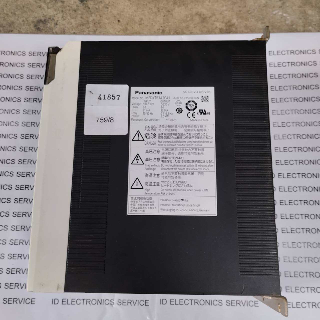 MFDKTB3A2CA1 SERVO DRIVE " PANASONIC "