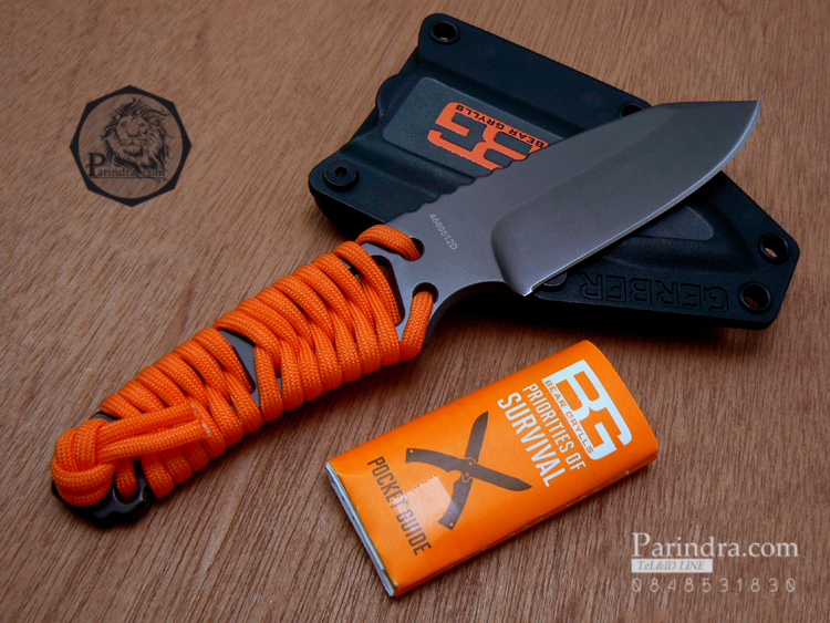 มีดใบตาย Gerber Bear Grylls Paracord Fixed Blade รุ่นเชือกพาราคอร์ดส้ม (OEM)