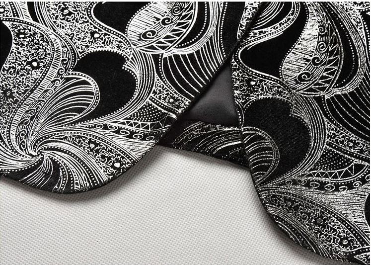 Pre-order ชุดสูทชาย ทักซิโด้ กระดุม2แถว แนวพิมพ์ลาย เนื้อผ้าดี