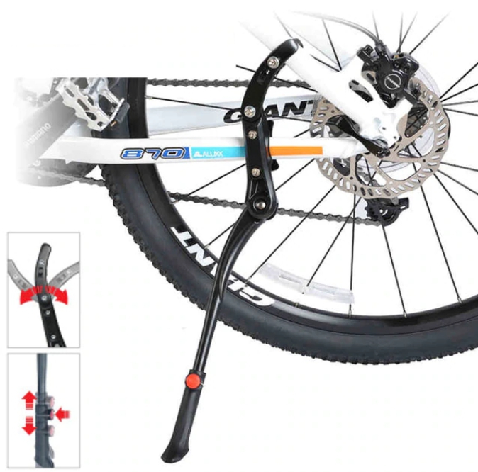 ขาตั้งจักรยาน จับ 2 จุด หลบดิส ปรับได้ อลู 26-29er ,Kickstand04(มีสีดำ)