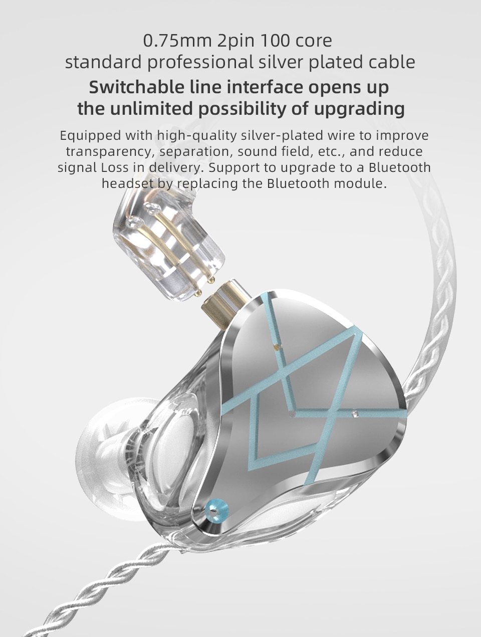 ขาย KZ ASX หูฟัง 10 ไดรเวอร์ Balanced (10BA) ประกันศูนย์ไทย