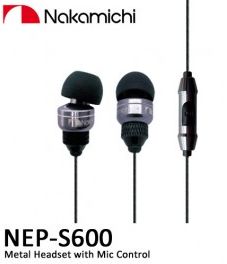 หูฟัง NAKAMICHI S600 มีไมค์และปุ่มรับสาย