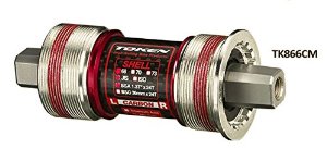 กระโหลกเหลี่ยม TOKEN TK866CM, JIS square Bottom Bracket BSA,, , เหมาะสำหรับ Single Speed