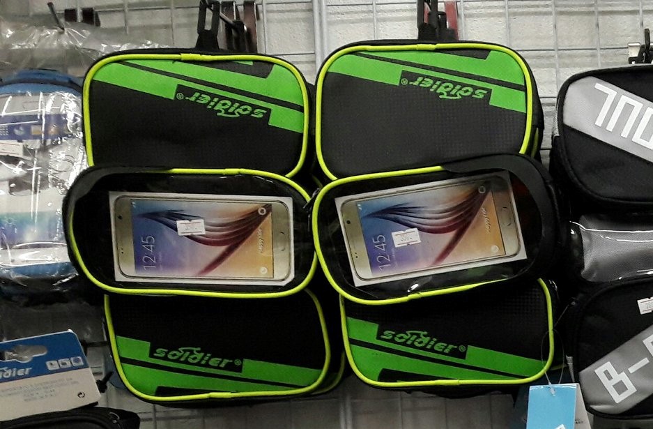 กระเป๋าคู่คาดเฟรมจักรยาน SOLDIER DOUBLE FRAME BAG, ms-sd025fb
