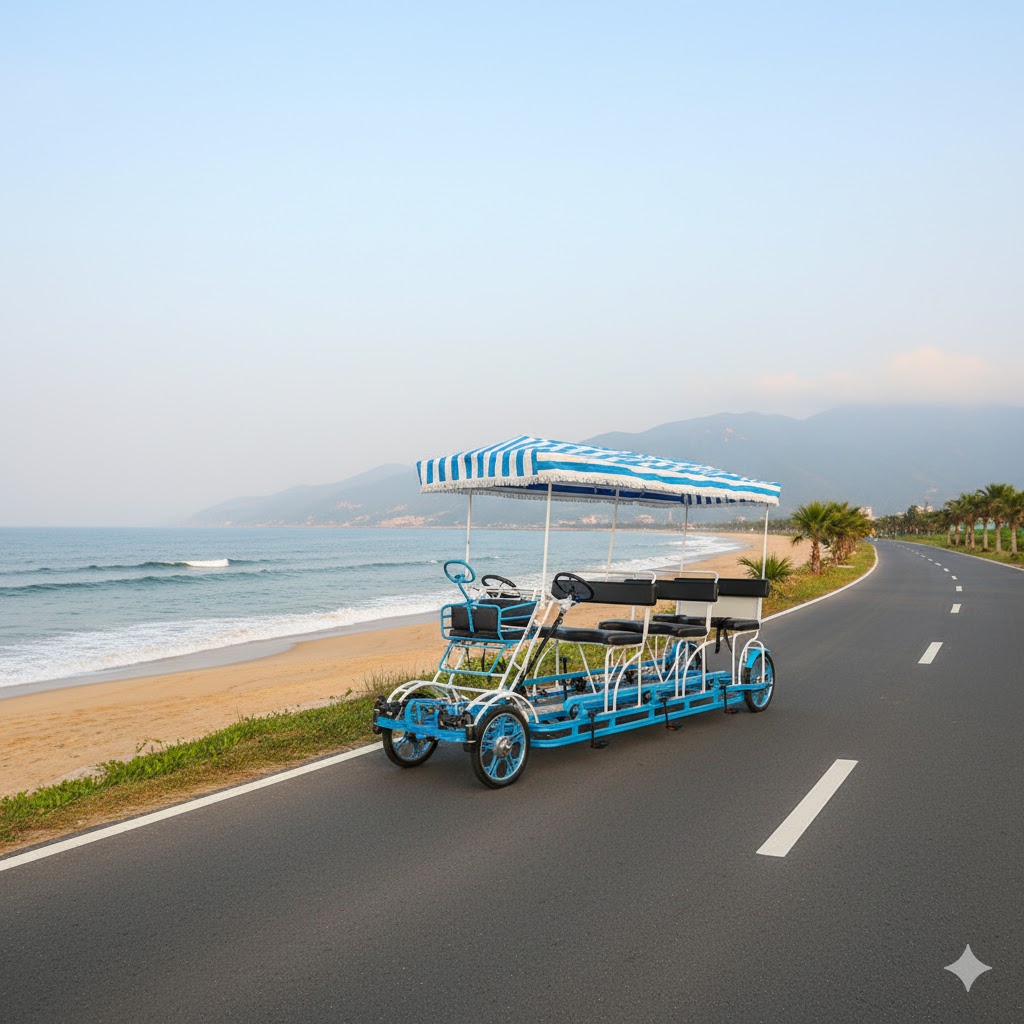 จักรยานแทนเด็ม 6-7 ที่นั่ง Great Rides GR-TB3-01 | Surrey Bike ท่องเที่ยว ชายหาด สวนสาธารณะ