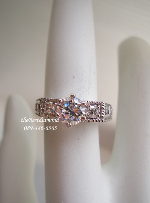 BR518RD+++แหวนเพชรชู style Old Luxury+++แหวนดีไซน์สวยหรู ดูดี แบบแนว ยุโรปๆค่ะ มีลายฉลุสวยงาม แบบหรูหรา ดูแบบผู้ดีอังกฤษ