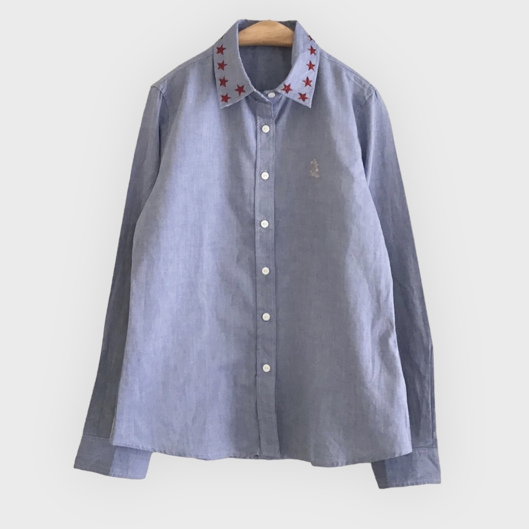 เสื้อเชื้ตแขนยาวปักลายมิ๊กกี้