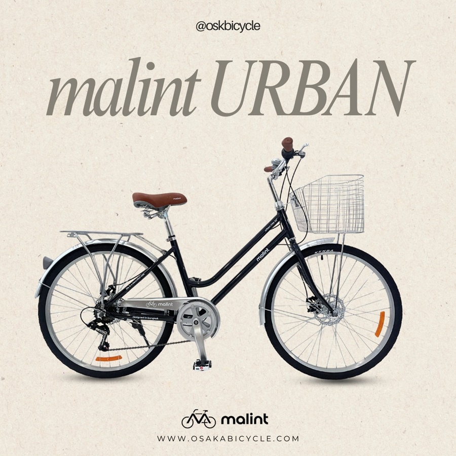 จักรยานแม่บ้าน Malint Urban Ride – เกียร์ Shimano RS35-7, เฟรมอลูมิเนียมอัลลอย ซ่อนสายเบรก