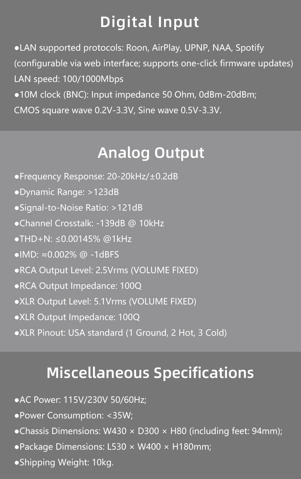 GUSTARD R30 DAC แบบ R2R Discrete พร้อมระบบ Network Streaming ประกันศูนย์ไทย